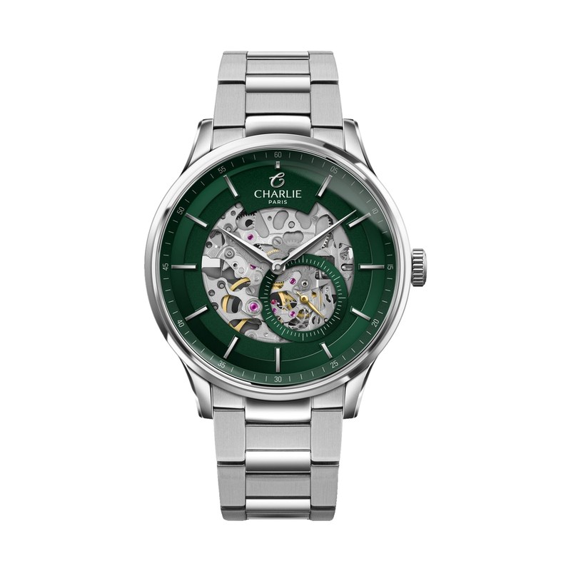 Charlie Paris - INITIAL Squelette Vert