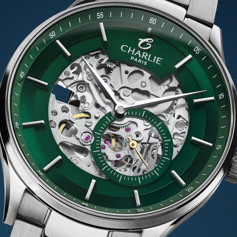 Charlie Paris - INITIAL Squelette Vert