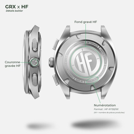 Charlie Paris - GRX Mecaquartz Chronographe HF "SALVIA"
