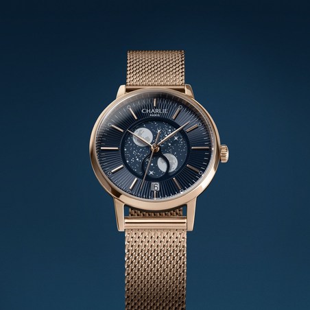 Charlie Paris - SULLY Phase de Lune Doré rose & Bleu