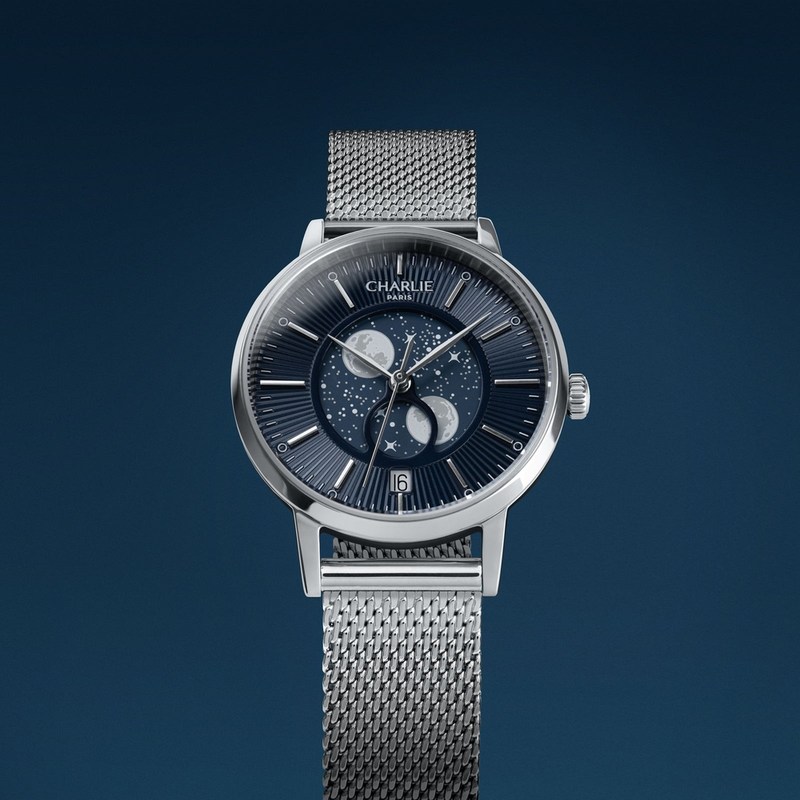 Charlie Paris - SULLY Phase de Lune Acier & Bleu