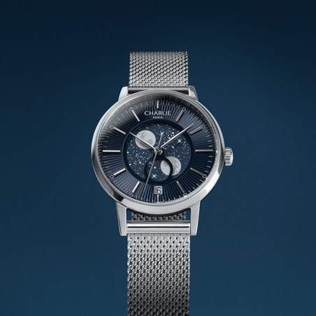 Charlie Paris - SULLY Phase de Lune Acier & Bleu