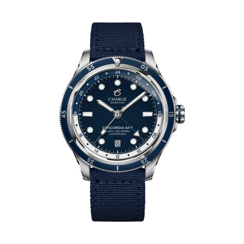 Charlie Paris - CONCORDIA GMT Bleu Antarctique