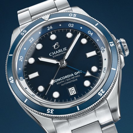 Charlie Paris - CONCORDIA GMT Bleu Antarctique