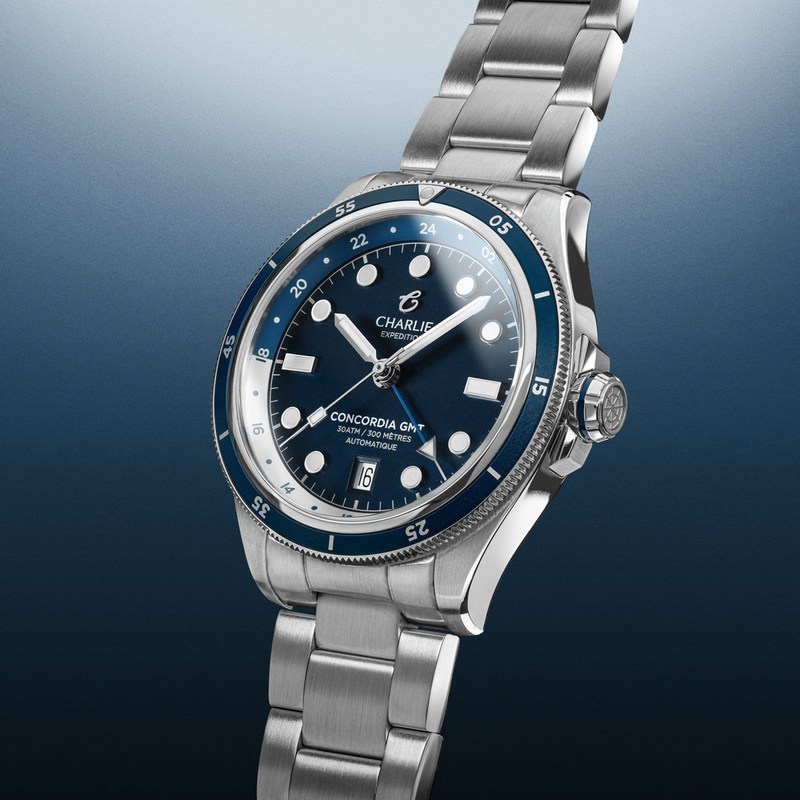 Charlie Paris - CONCORDIA GMT Bleu Antarctique
