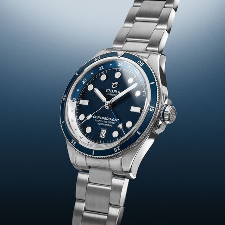 Charlie Paris - CONCORDIA GMT Bleu Antarctique