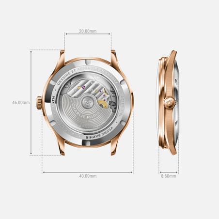 Charlie Paris - INITIAL Slim Doré rose