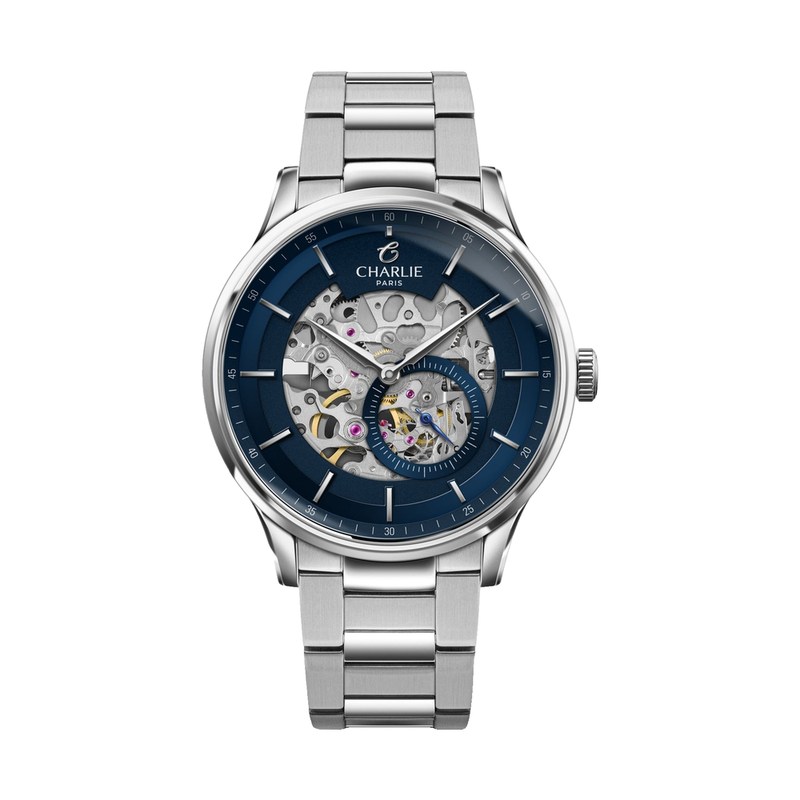 Charlie Paris - INITIAL Squelette Bleu