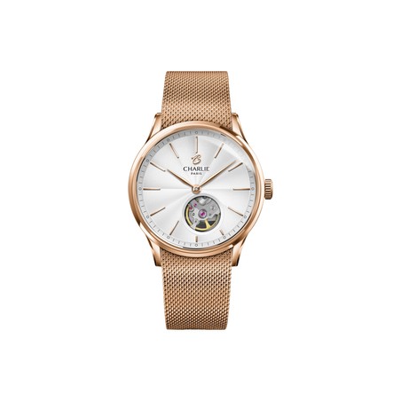 Charlie Paris - INITIAL 35 Cœur Ouvert Doré rose