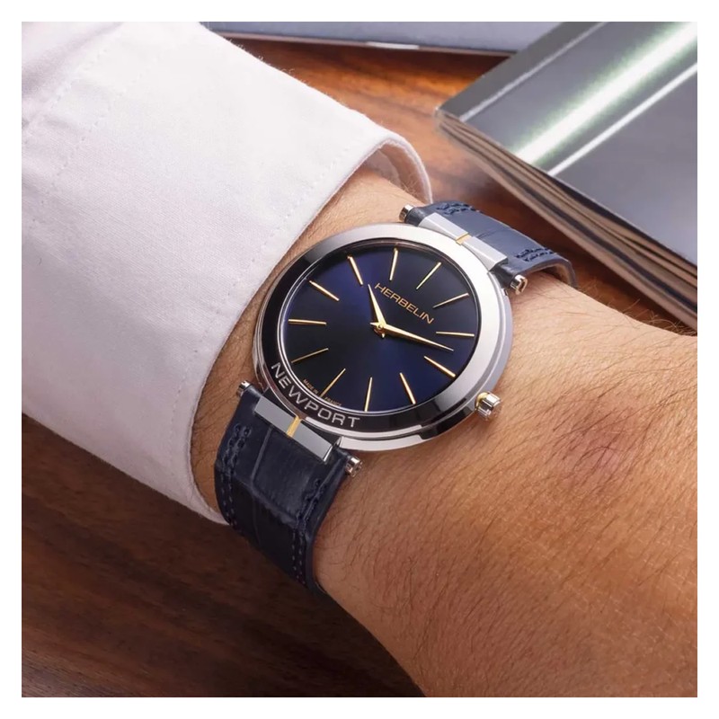 Montre Michel Herbelin Newport Slim 19522T15BL