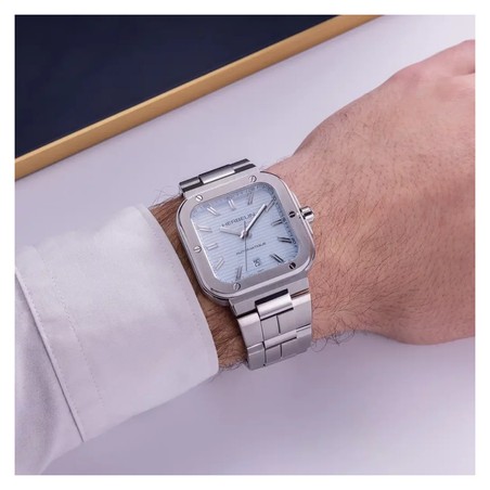Montre Michel Herbelin Cap Camarat Square Automatique Bleu 1646B25