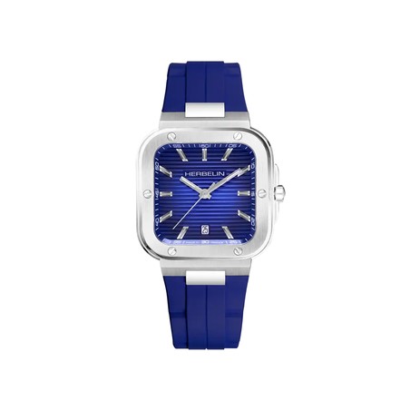 Montre Michel Herbelin Cap Camarat Square Quartz Bleu Fkm Bleu 12246A115CB