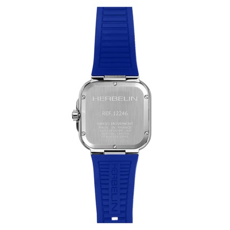 Montre Michel Herbelin Cap Camarat Square Quartz Bleu Fkm Bleu 12246A115CB