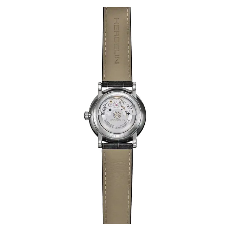 Montre Michel Herbelin Inspiration Automatique Acier Cuir Noir 2047AP08