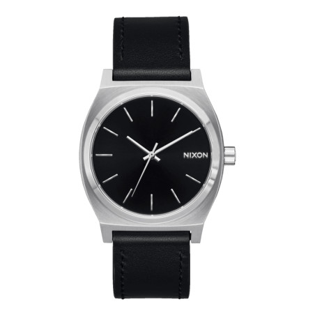 Montre Nixon - Time Teller Leather - Silver / Black