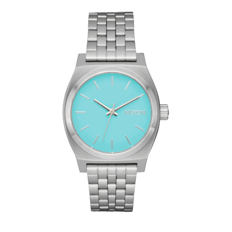 Montre Nixon - Medium Time Teller - Silver / Turquoise