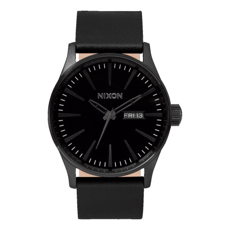 Montre Nixon - Sentry Leather - All Black