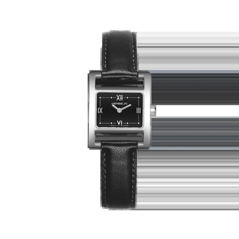 Ve AVENUE – QUARTZ – ACIER & CUIR NOIR | Club de la Montre