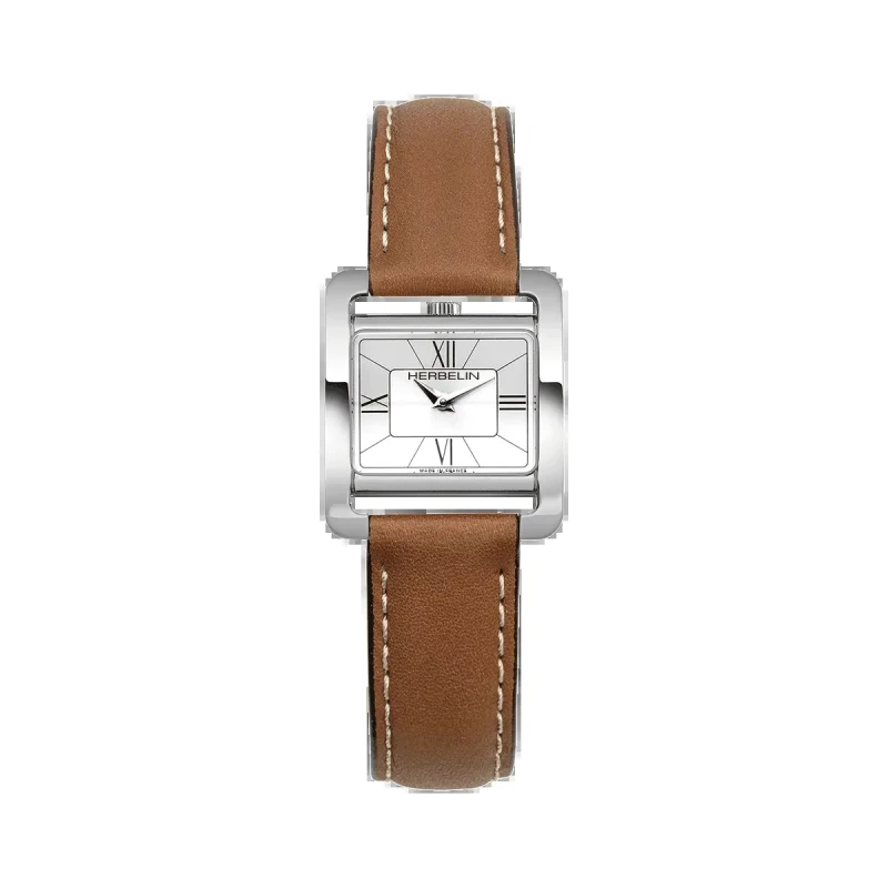 Ve AVENUE – QUARTZ – ACIER & CUIR CAMEL | Club de la Montre
