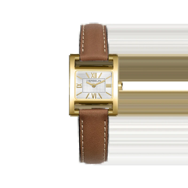 Ve AVENUE – QUARTZ – PVD OR JAUNE, CUIR & INDEX | Club de la Montre