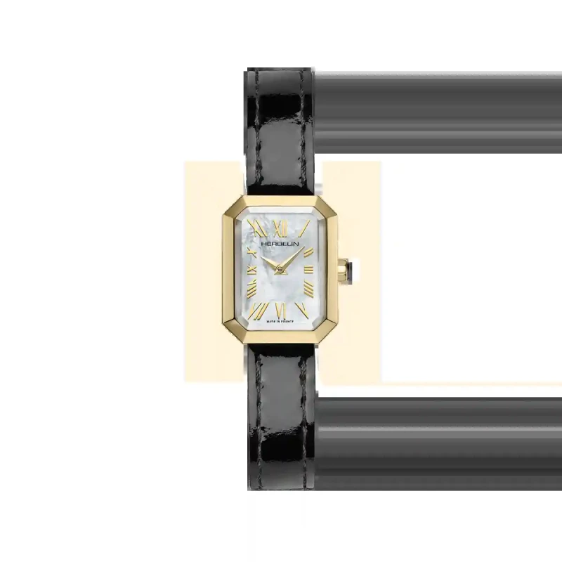 OCTOGÔNE – QUARTZ – PVD OR JAUNE & NACRE BLANCHE | Club de la Montre