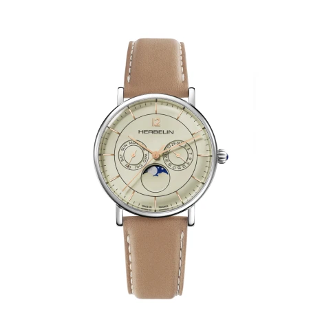 INSPIRATION – PHASE DE LUNE – ACIER & CUIR | Club de la Montre