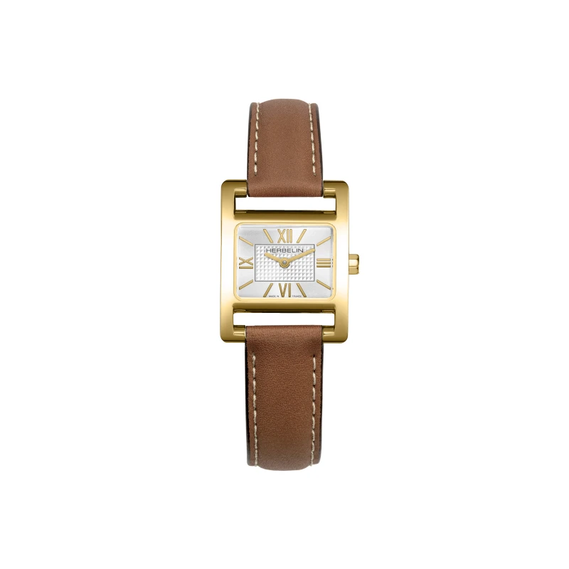 Ve AVENUE – QUARTZ – PVD OR JAUNE, CUIR & INDEX | Club de la Montre