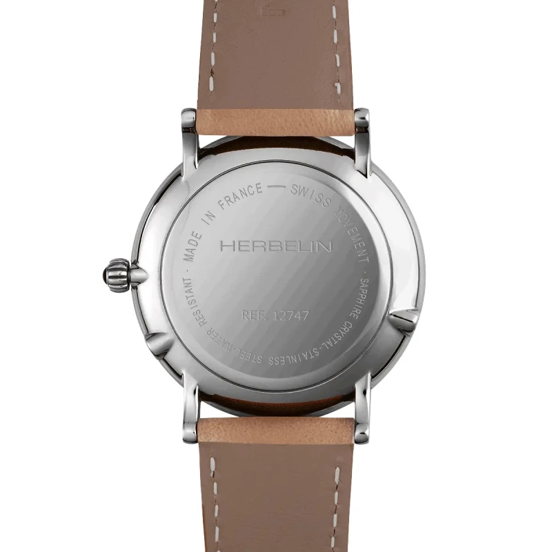 INSPIRATION – PHASE DE LUNE – ACIER & CUIR CAMEL | Club de la Montre
