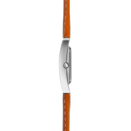 Ve AVENUE – QUARTZ – ACIER & CUIR ORANGE | Club de la Montre
