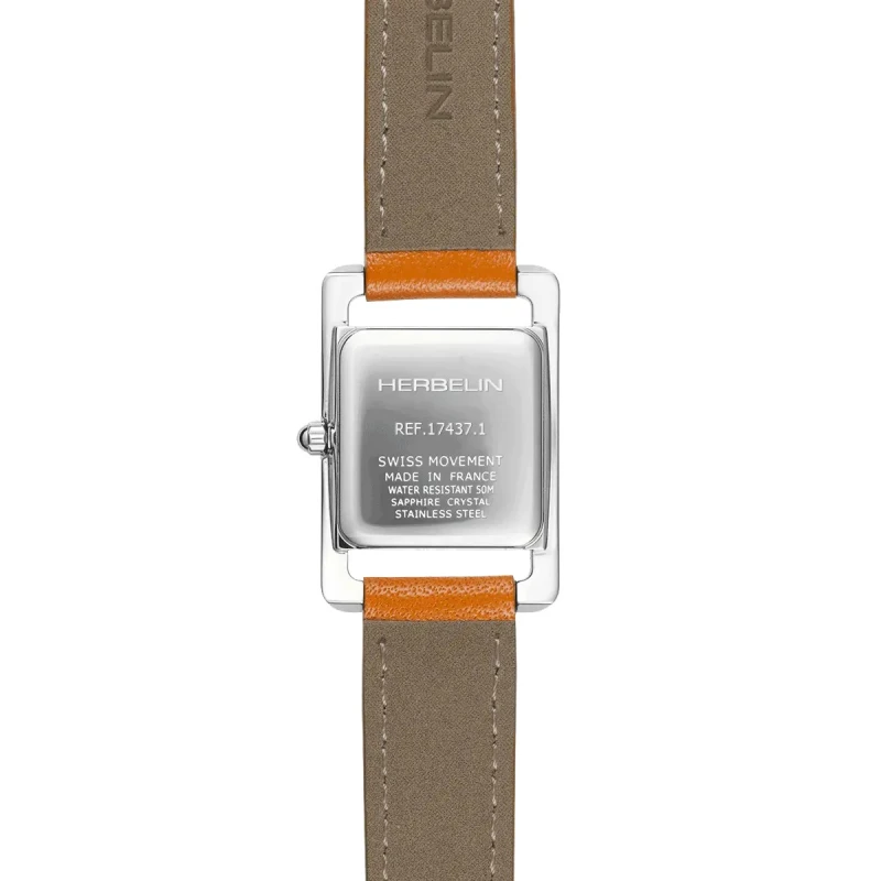 Ve AVENUE – QUARTZ – ACIER & CUIR ORANGE | Club de la Montre