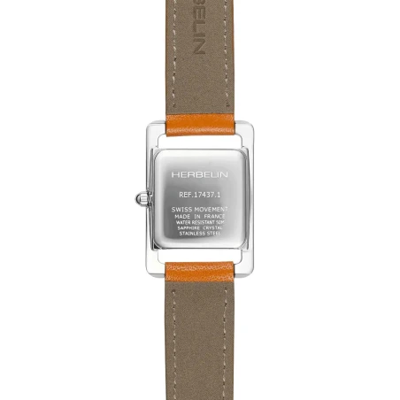 Ve AVENUE – QUARTZ – ACIER & CUIR ORANGE | Club de la Montre