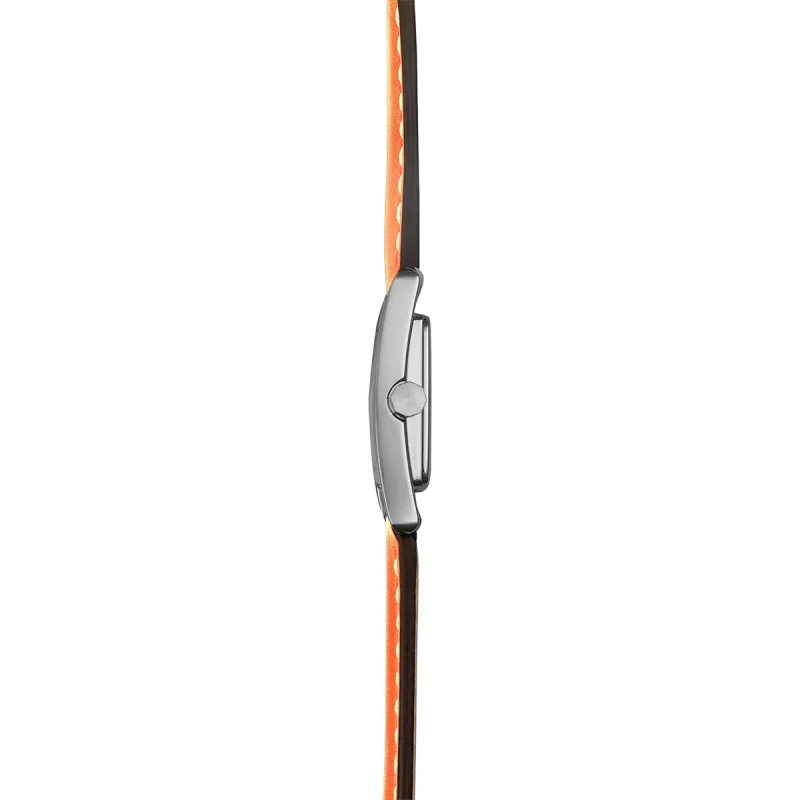 Ve AVENUE – QUARTZ – CUIR ORANGE & INDEX | Club de la Montre