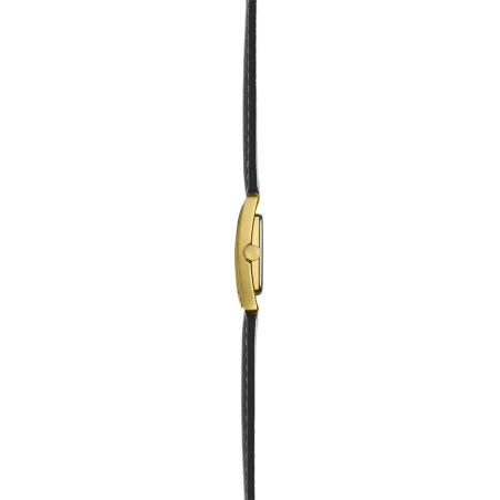 Ve AVENUE – QUARTZ – PVD OR JAUNE & CUIR NOIR | Club de la Montre