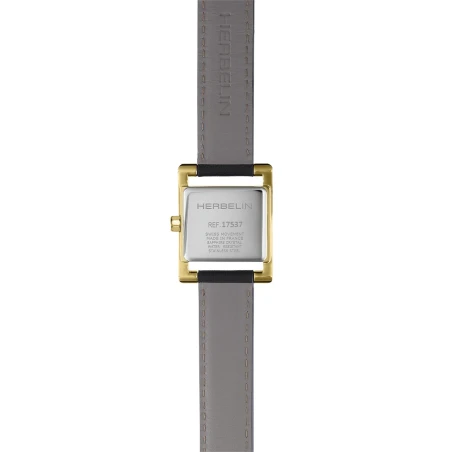 Ve AVENUE – QUARTZ – PVD OR JAUNE & CUIR NOIR | Club de la Montre