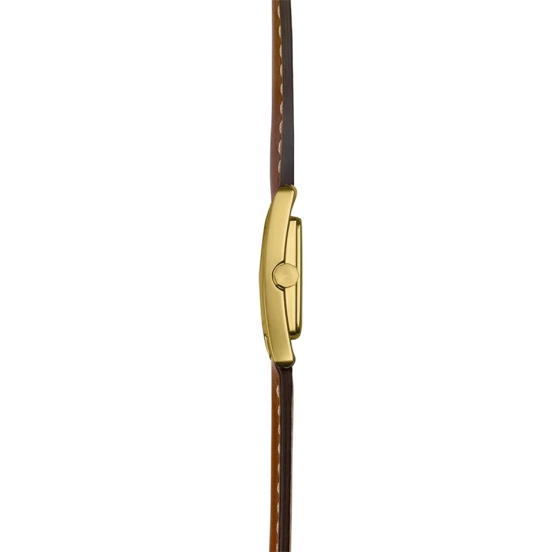 Ve AVENUE – QUARTZ – PVD OR JAUNE & CUIR CAMEL | Club de la Montre