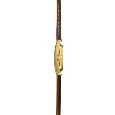 Ve AVENUE – QUARTZ – PVD OR JAUNE & CUIR CAMEL | Club de la Montre