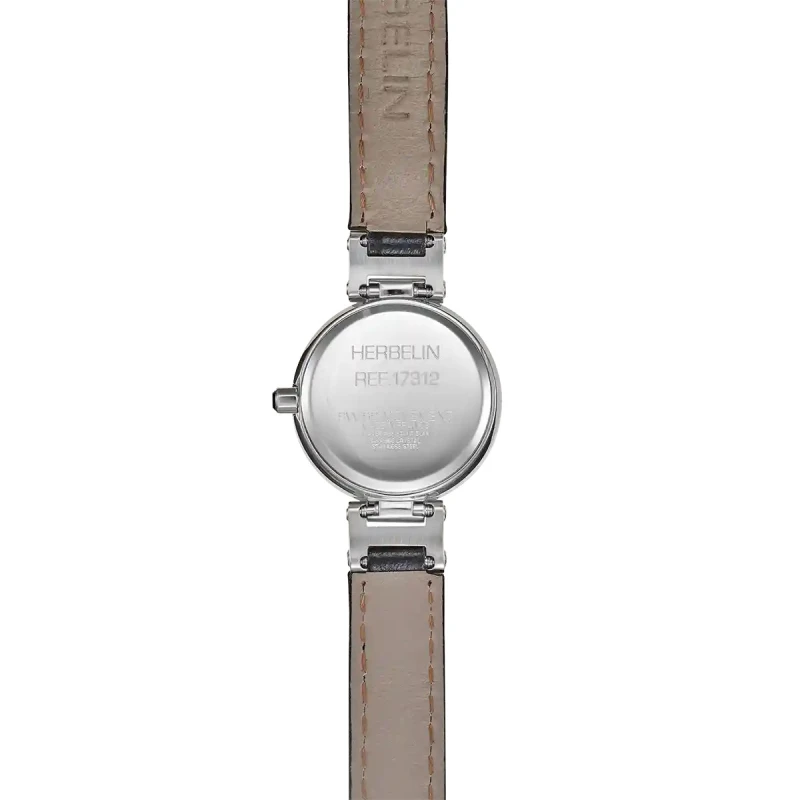 LADY H – QUARTZ – ACIER & CUIR NOIR | Club de la Montre