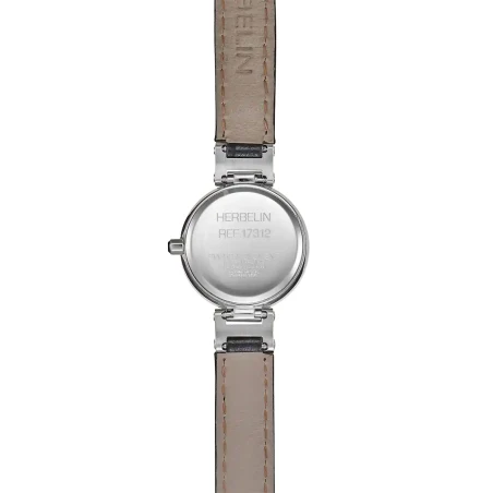 LADY H – QUARTZ – ACIER & CUIR NOIR | Club de la Montre