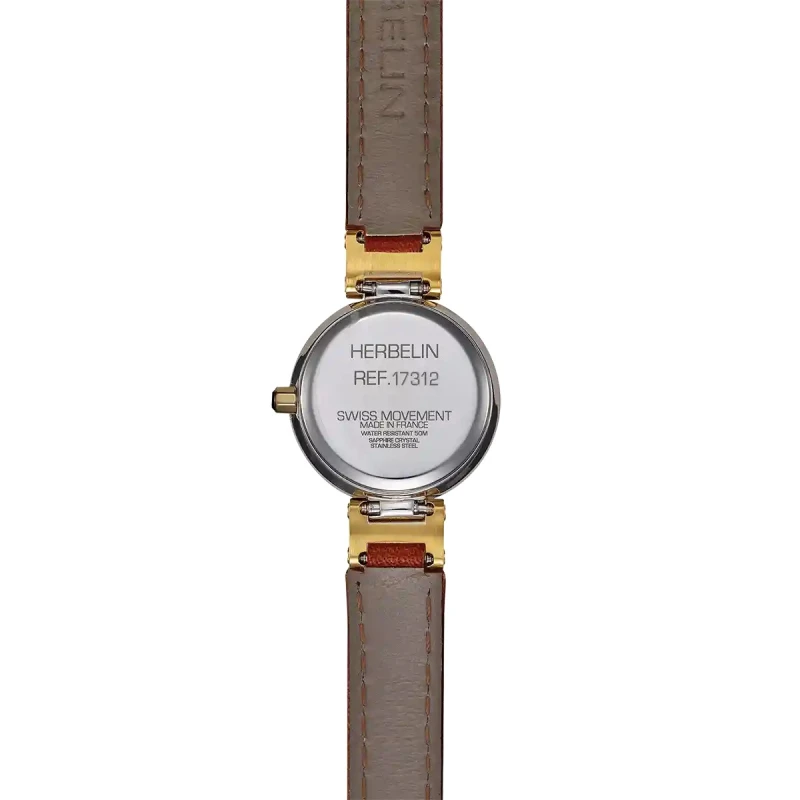 LADY H – QUARTZ – ACIER & PVD OR CUIR CAMEL | Club de la Montre