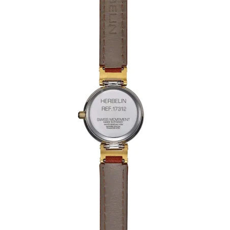 LADY H – QUARTZ – ACIER & PVD OR CUIR CAMEL | Club de la Montre