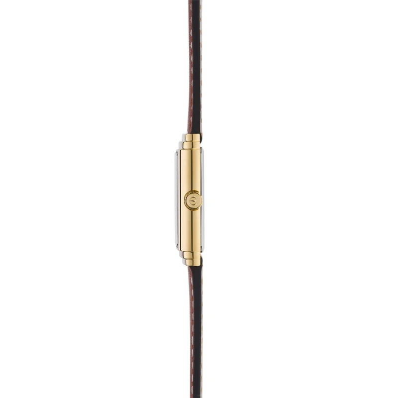 ART DÉCO – 1925’S – PVD OR JAUNE & CUIR CAMEL | Club de la Montre