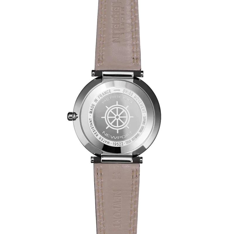 NEWPORT – SLIM – ACIER & CUIR NOIR | Club de la Montre