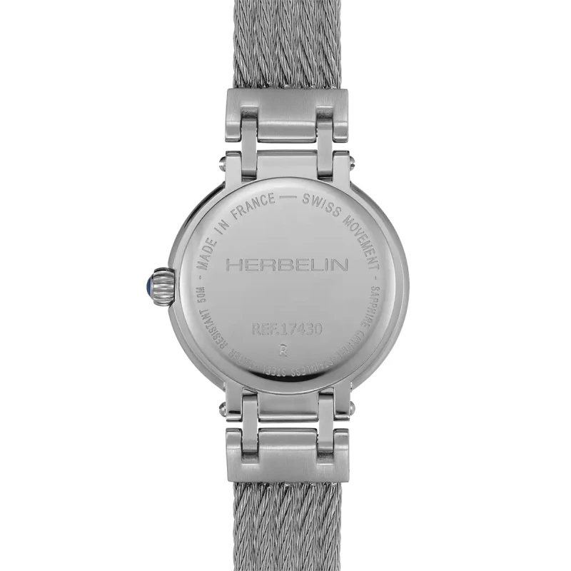 GALET – QUARTZ – BLANC ARGENTÉ & ACIER | Club de la Montre