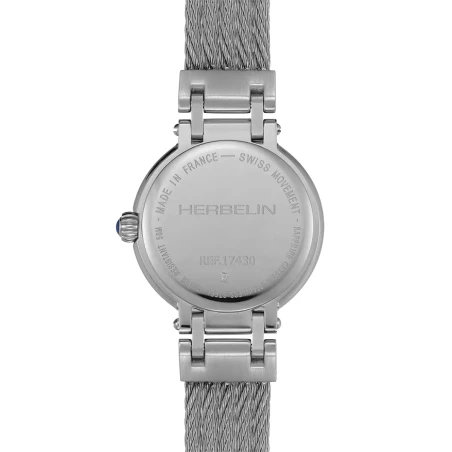 GALET – QUARTZ – BLANC ARGENTÉ & ACIER | Club de la Montre