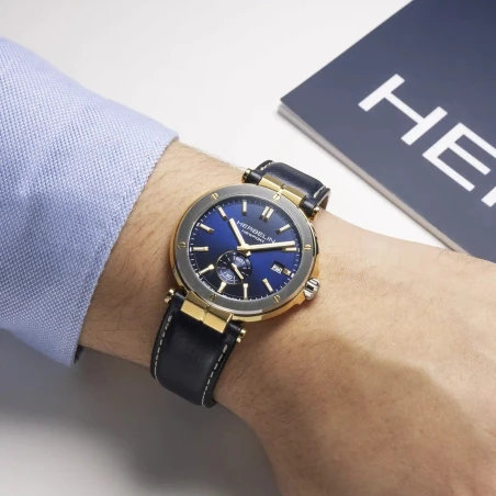 NEWPORT – QUARTZ – ACIER BICOLORE & CUIR | Club de la Montre