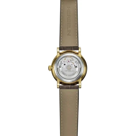 INSPIRATION – AUTOMATIQUE PHASE DE LUNE – ACIER BICOLORE & CUIR GRIS | Club de la Montre