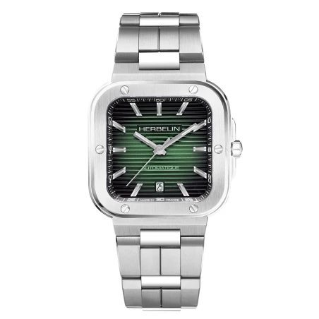 CAP CAMARAT – SQUARE AUTOMATIQUE – VERT & ACIER | Club de la Montre