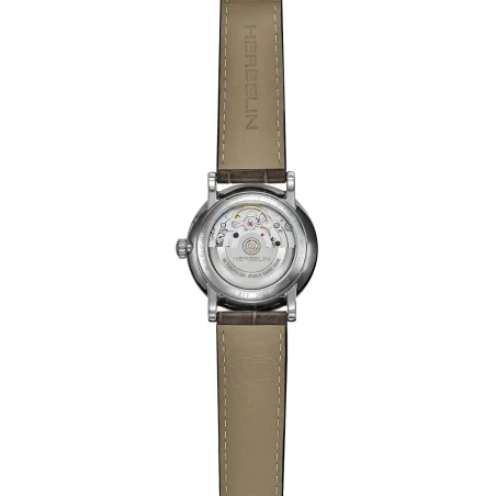 INSPIRATION – AUTOMATIQUE PHASE DE LUNE – ACIER & CUIR GRIS | Club de la Montre