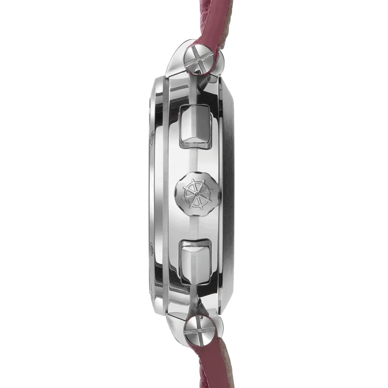 NEWPORT – CHRONO LADY – ACIER, DIAMANTS & CUIR | Club de la Montre