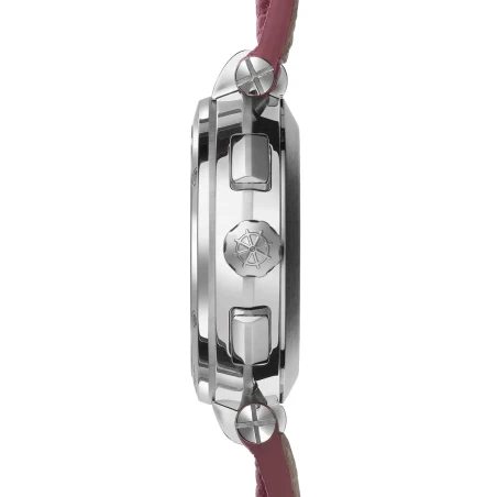 NEWPORT – CHRONO LADY – ACIER, DIAMANTS & CUIR | Club de la Montre